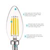 Luxrite B11 LED Light Bulbs 5W (60W Equivalent) 550LM 4000K Cool White Dimmable E12 Candelabra Base 6-Pack LR21596-6PK